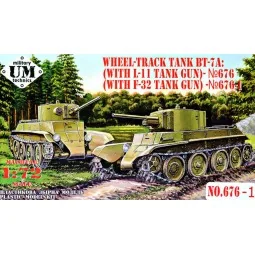 BT-7A Soviet Tank with F-32 gun, 1/72 - Unimodels UMT676-01