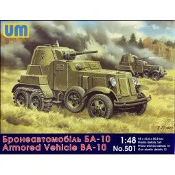 BA-10 Soviet armored vehicle, 1/48 - Unimodels UM501