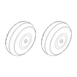 Fiat G.50-II/G.50bis - Wheels, 1/32 - CMK 129-Q32168