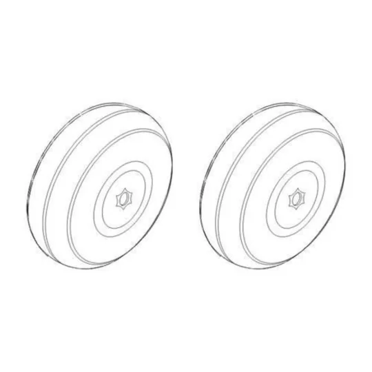 Fiat G.50-II/G.50bis - Wheels, 1/32 - CMK 129-Q32168