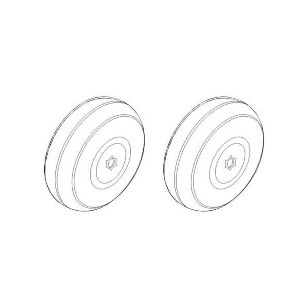 Fiat G.50-II/G.50bis - Wheels, 1/32 - CMK 129-Q32168