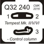 Tempest Mk.II/V/VI-Control column - CMK 129-Q32240