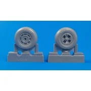 Tempest Mk.II/V/VI-main wheels late type - CMK 129-Q32242
