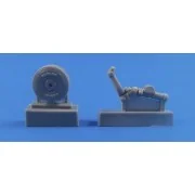 Tempest/Typhoon-Tail wheel w.strengthene, 1/32 - CMK 129-Q32244 Tempest/Typhoon-Tail wheel w.strengthene, 1/32 - CMK 129-Q32244