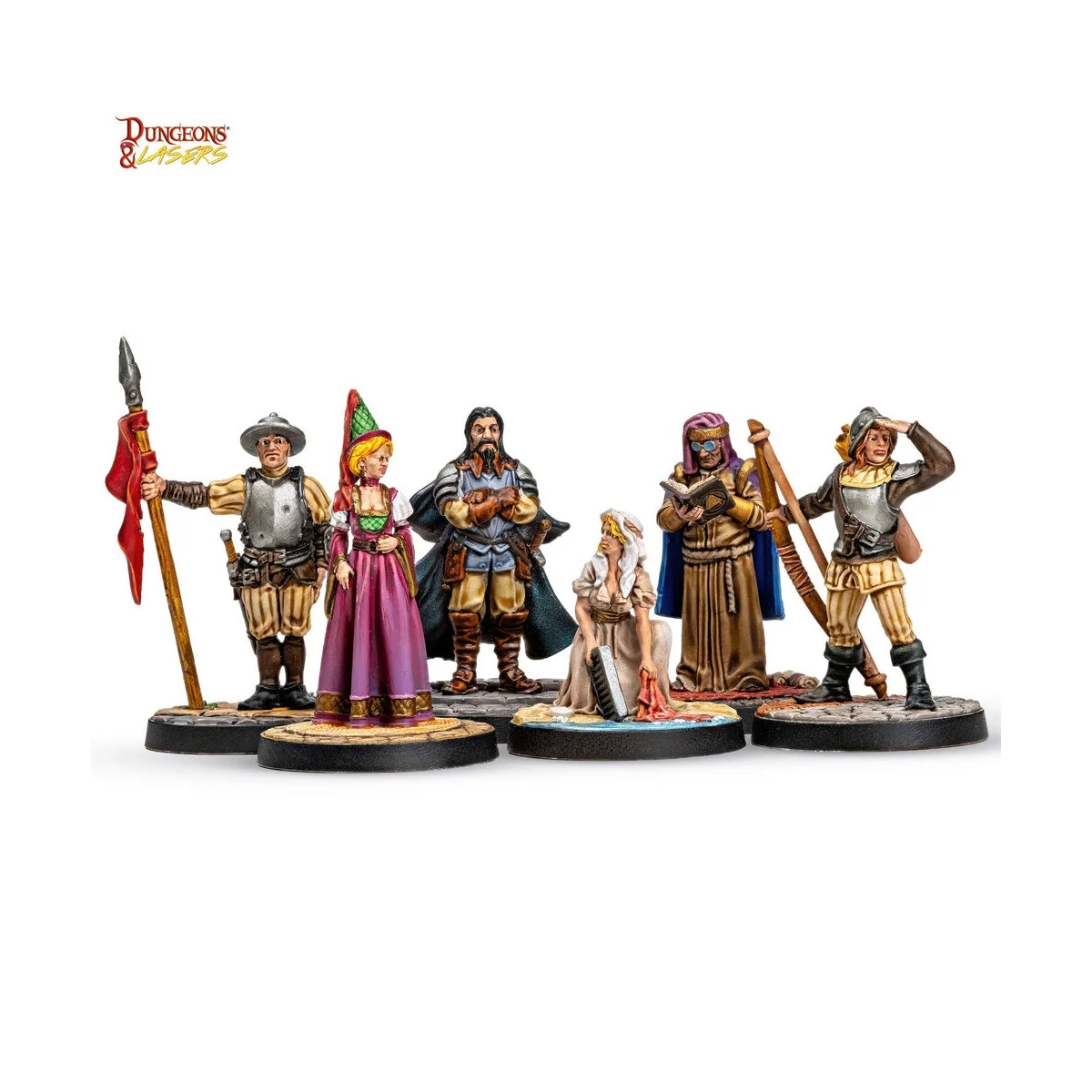 Dungeons & Lasers Miniatures: TOWNSFOLK MINIATURE PACK - Archon Stu...