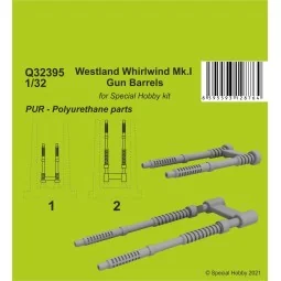Westland Whirlwind Mk.I Gun Barrels, 1/32 - CMK 129-Q32395