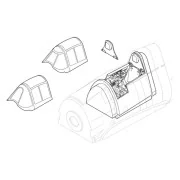 F6F/-3 Hellcat, Cockpit, Resin + Photoetch - CMK 129-5004
