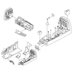 Junkers Ju 88A interior set for Revell, 1/32 - CMK 129-5026