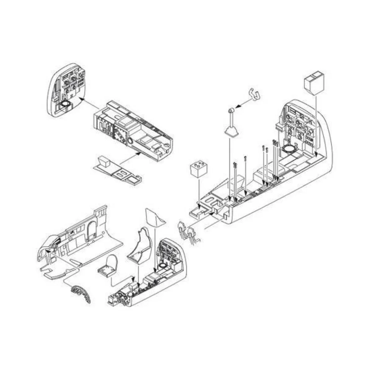 Junkers Ju 88A interior set for Revell - CMK 129-5026