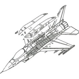 F-16C Conformal Fuel Tank armament für Academy Bausatz - CMK 129-7159