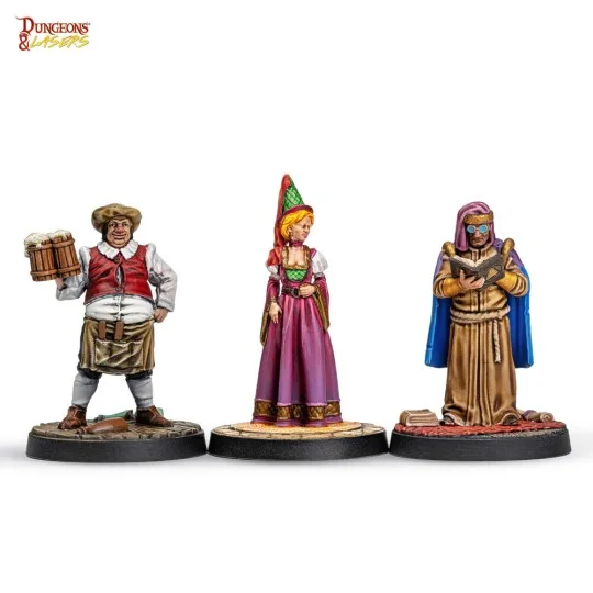 Dungeons & Lasers Miniatures: TOWNSFOLK MINIATURE PACK - Archon Stu...