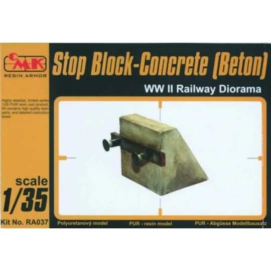 Stop Block-Concrete (Beton) WW II Railway Diorama - CMK 129-RA037