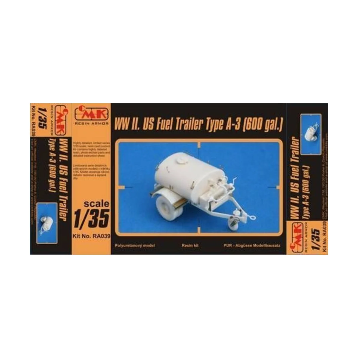 US Fuel Trailer Type A-3 (600 gal.), 1/35 - CMK 129-RA039