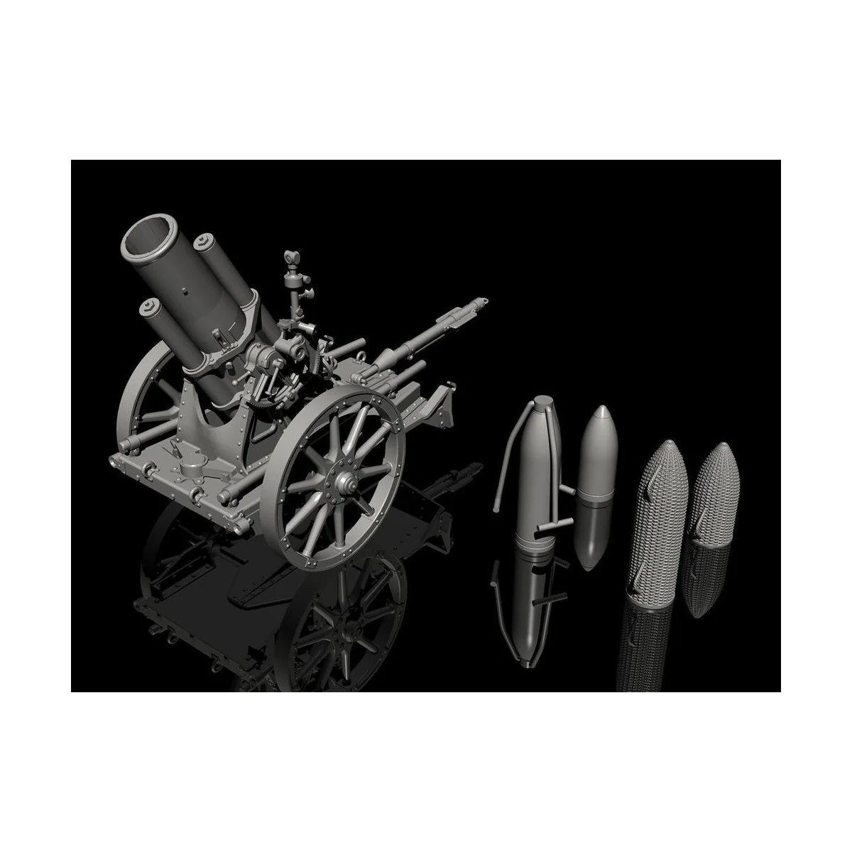 German WWI 25cm schwerer Minenwerfer/ Heavy Mortar-All Resin kit, 1...