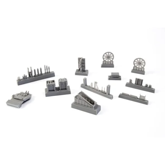 German WWI 7.58cm Leichter Minenwerfer n/A-all resin kit, 1/35 - CM...