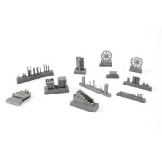 German WWI 7.58cm Leichter Minenwerfer n/A-all resin kit, 1/35 - CM...