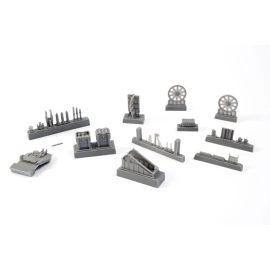 German WWI 7.58cm Leichter Minenwerfer n/A-all resin kit, 1/35 - CM...