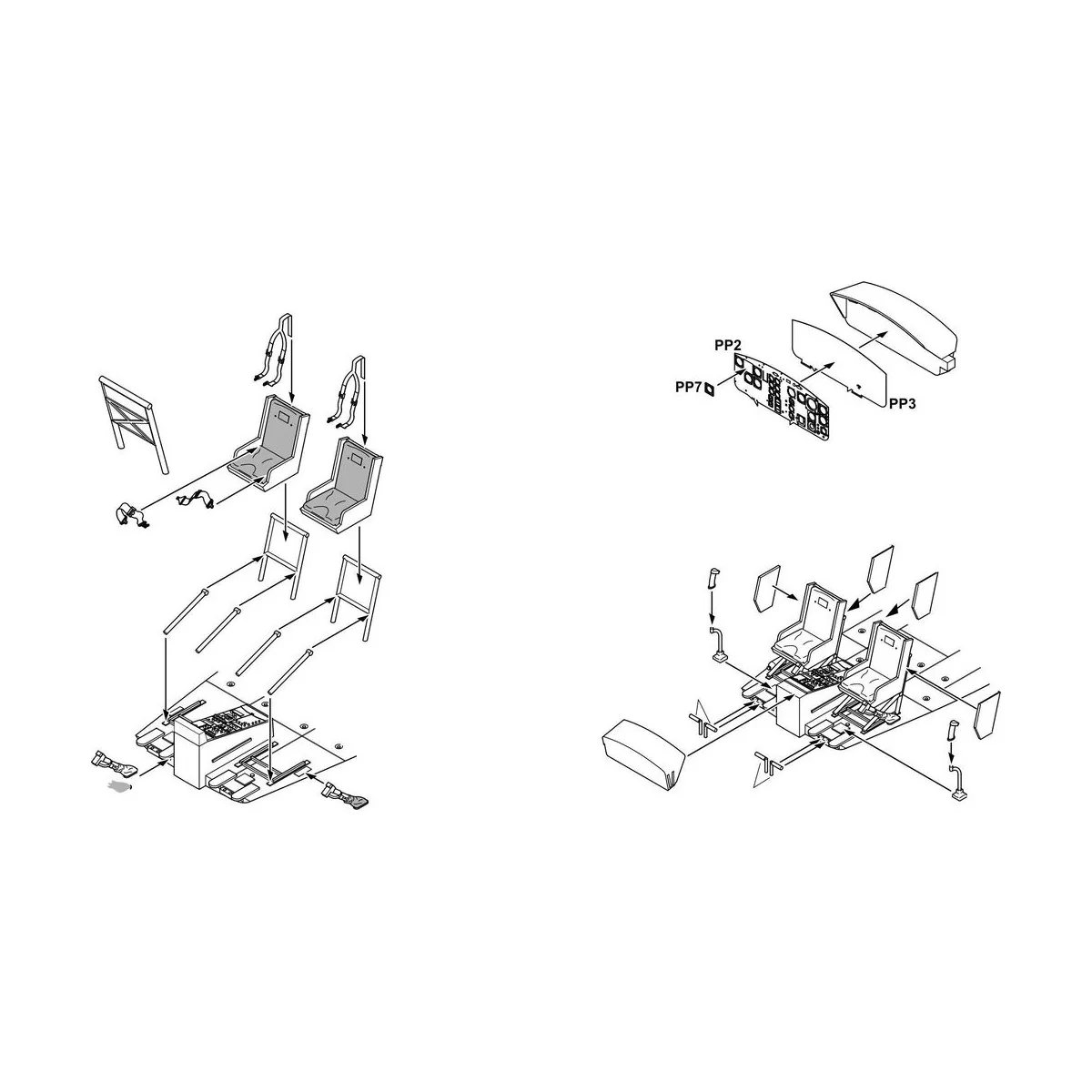 UH-1D Interior set (DRA), USA, Modern, 1/35 - CMK 129-6005