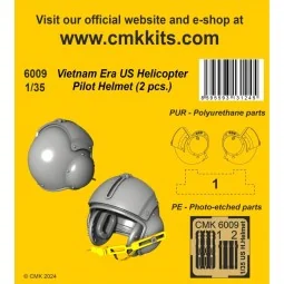 Vietnam Era US Helicopter Pilot Helmet (2 pcs.) 1/35 - CMK 129-6009