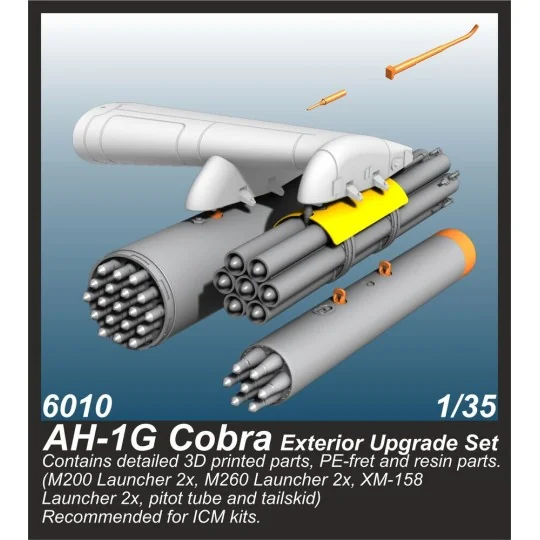 AH-1G Cobra Exterior Upgrade Set / for ICM kits, 1/35 - CMK 129-6010