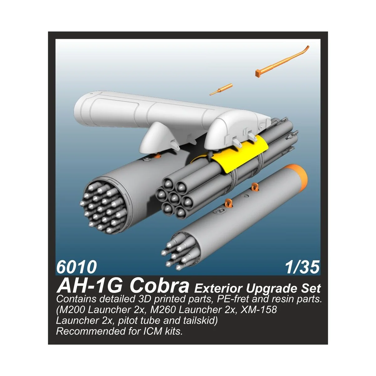 AH-1G Cobra Exterior Upgrade Set / for ICM kits, 1/35 - CMK 129-6010