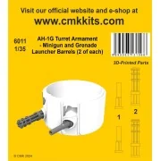 AH-1G Turret Armament - Minigun and Grenade Launcher Barrels (2 of ...