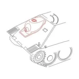 Jagdpanzer 38 Hetzer Gun Mantlet First Type Production für Tamiya B...