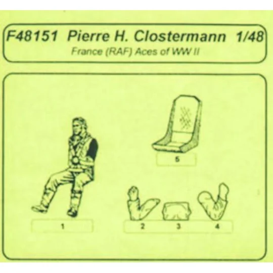 RAF Aces P. Clostermann, 1/48 - CMK 129-F48151