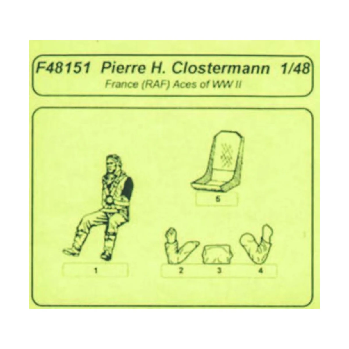 RAF Aces P. Clostermann, 1/48 - CMK 129-F48151