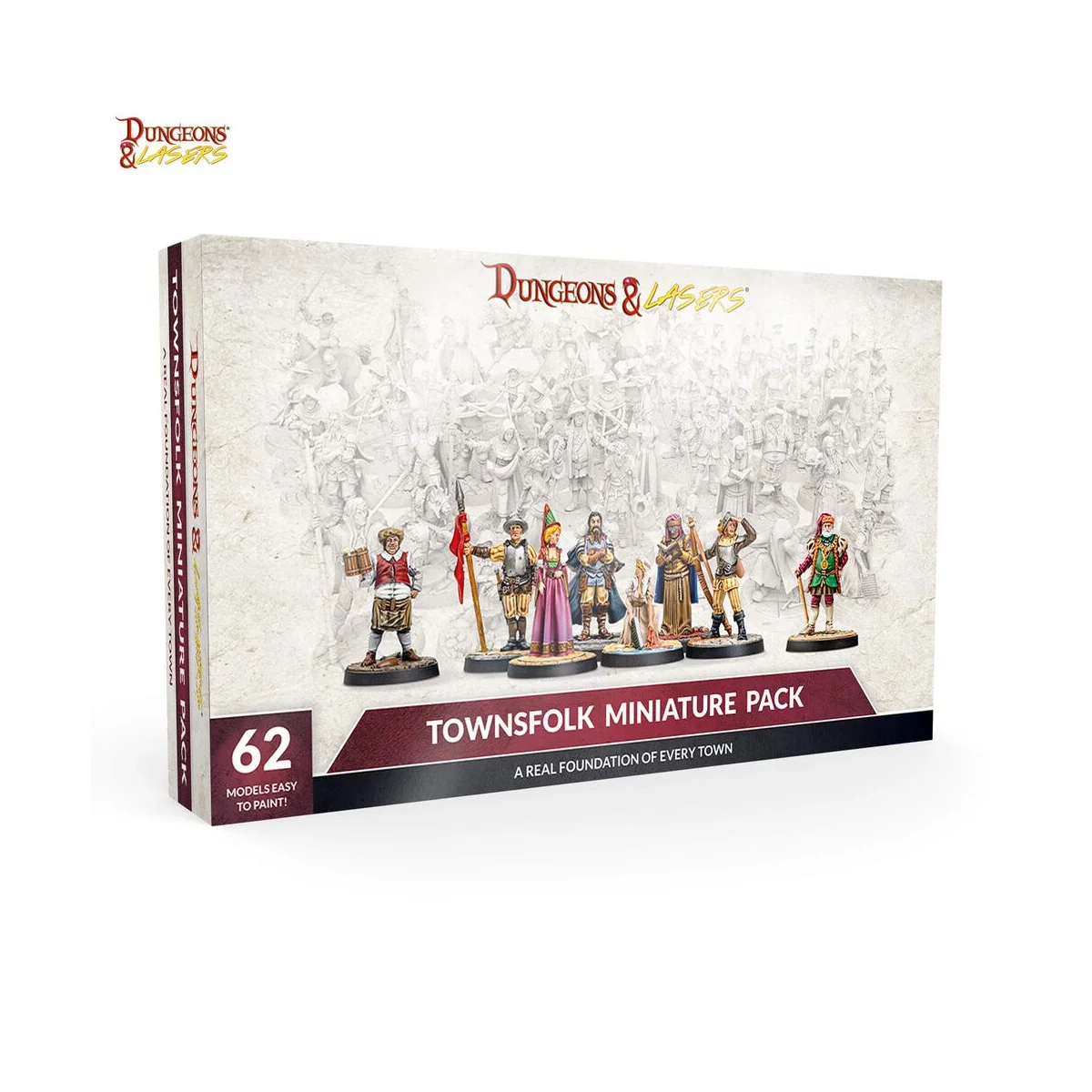 Dungeons & Lasers Miniatures: TOWNSFOLK MINIATURE PACK - Archon Stu...
