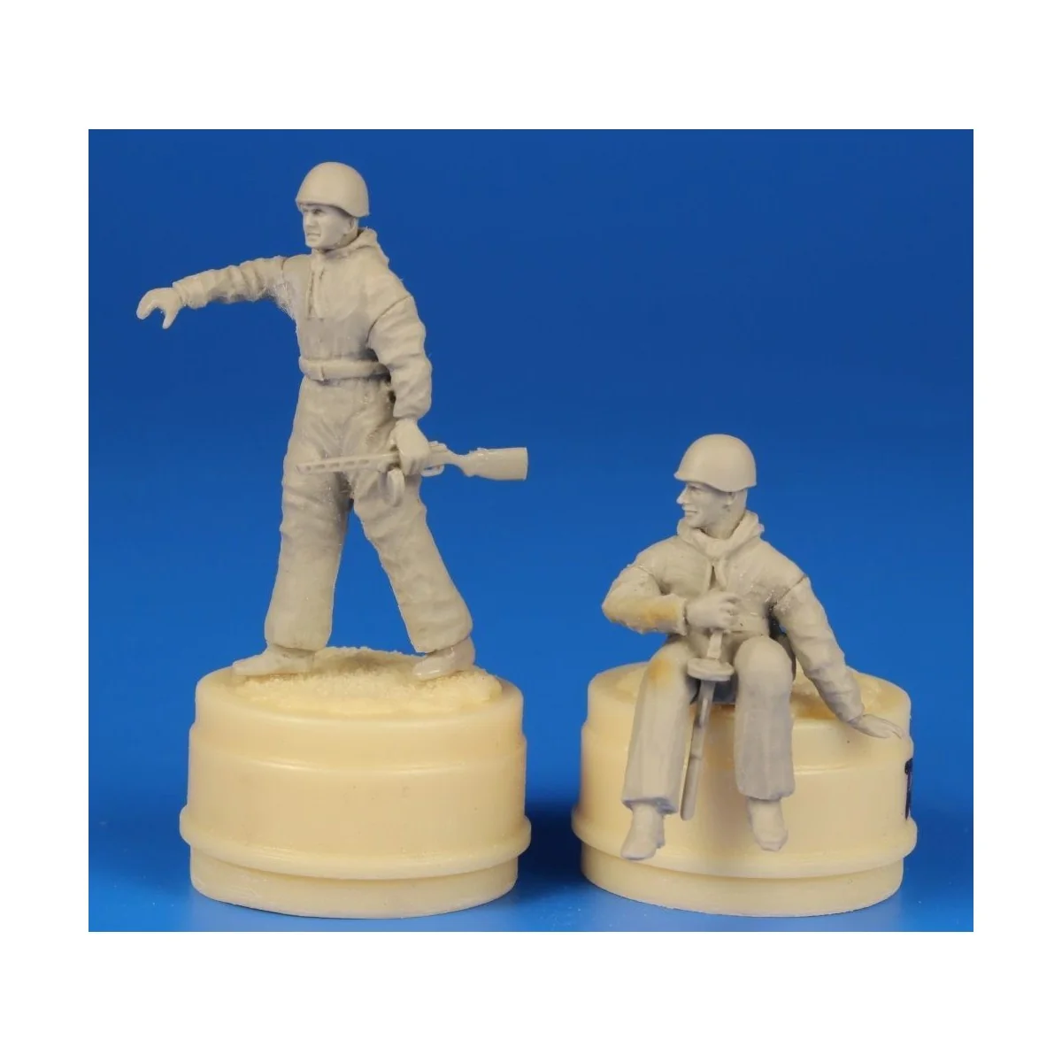 Soviet Tank Desant Troops, part 2(2 Figur for a T-34 and another ta... Soviet Tank Desant Troops, part 2(2 Figur for a T-34 and another ta...