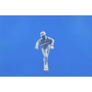 German WWII Motocycle Rider (pushing his machine)for Tamiya BMW kit...