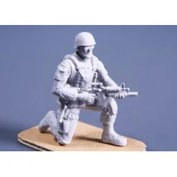 Kneeling Soldier(on right knee), US Army Infantry Squad 2nd Divisio...