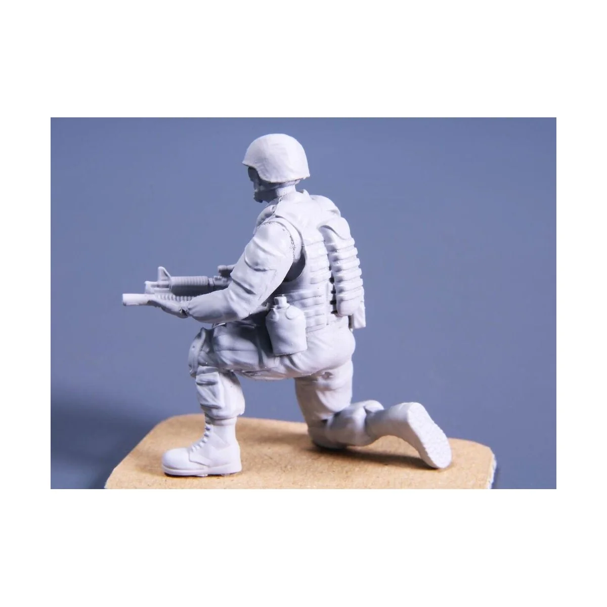 Kneeling Soldier(on right knee),US Army Infantry Squad 2nd Division...