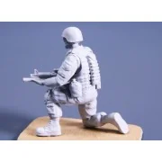 Kneeling Soldier(on right knee),US Army Infantry Squad 2nd Division...