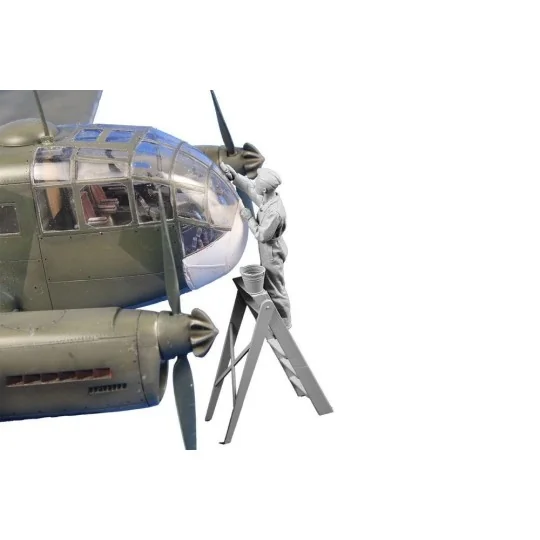 Siebel Si 204/Aero C-3 Rigger (prop maintenance), 1/48 - CMK 129-F4... Siebel Si 204/Aero C-3 Rigger (prop maintenance), 1/48 - CMK 129-F4...