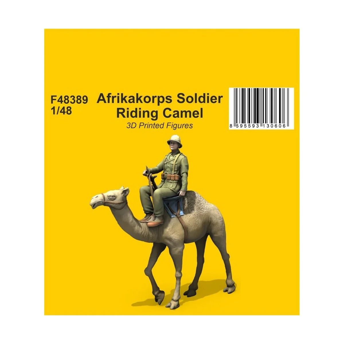 Afrikakorps Soldier Riding Camel 1/48 / 3D Printed - CMK 129-F48389
