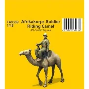 Afrikakorps Soldier Riding Camel 1/48 / 3D Printed, 1/48 - CMK 129-... Afrikakorps Soldier Riding Camel 1/48 / 3D Printed, 1/48 - CMK 129-...