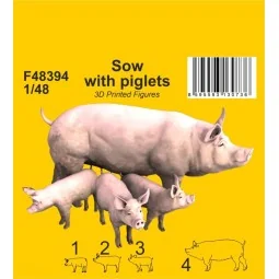 Sow with piglets 1/48 - CMK 129-F48394