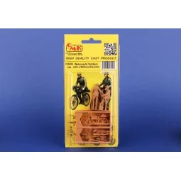 Wehrmacht Soldiers with Military Bicycles - CMK 129-F48406