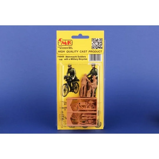 Wehrmacht Soldiers with Military Bicycles, 1/48 - CMK 129-F48406