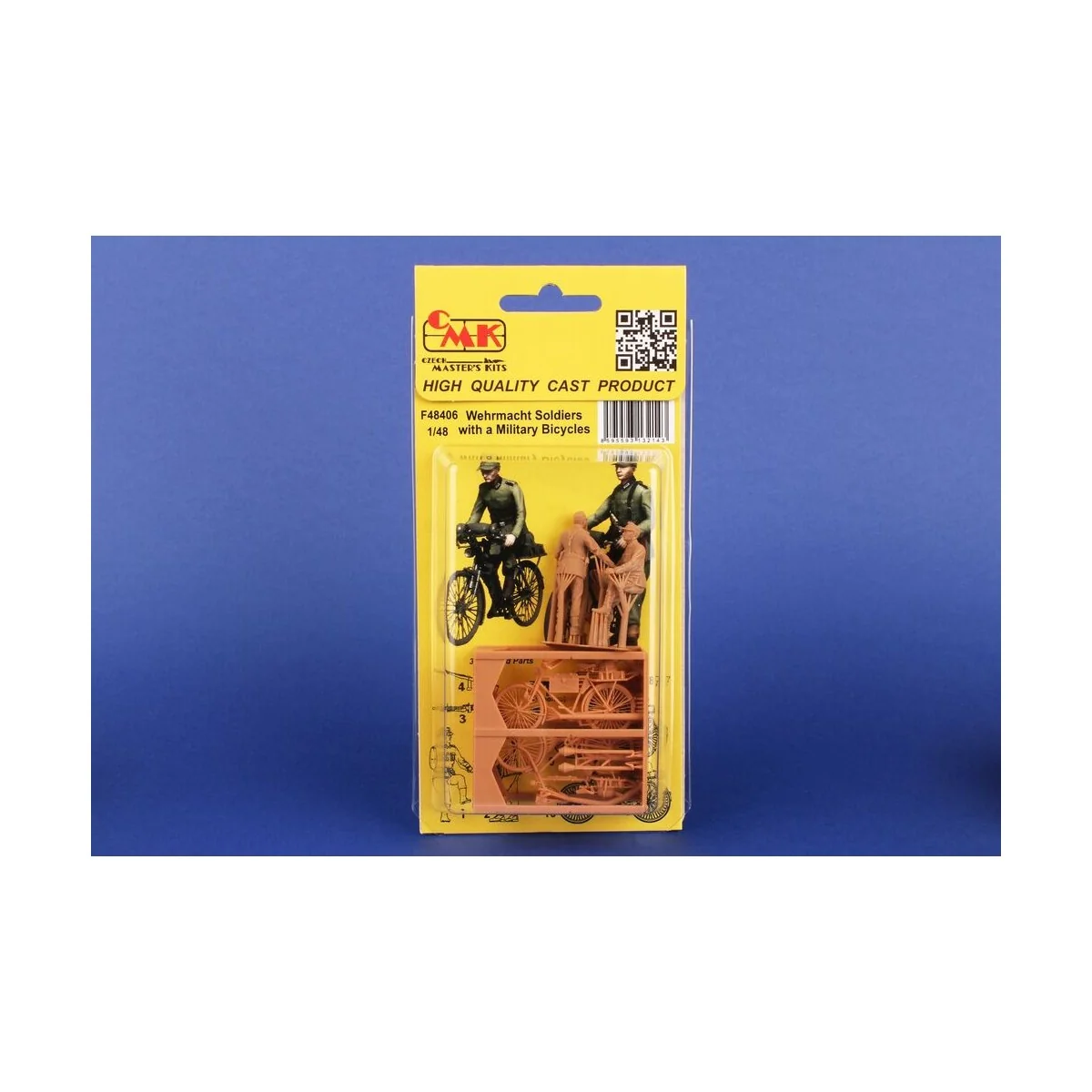 Wehrmacht Soldiers with Military Bicycles - CMK 129-F48406