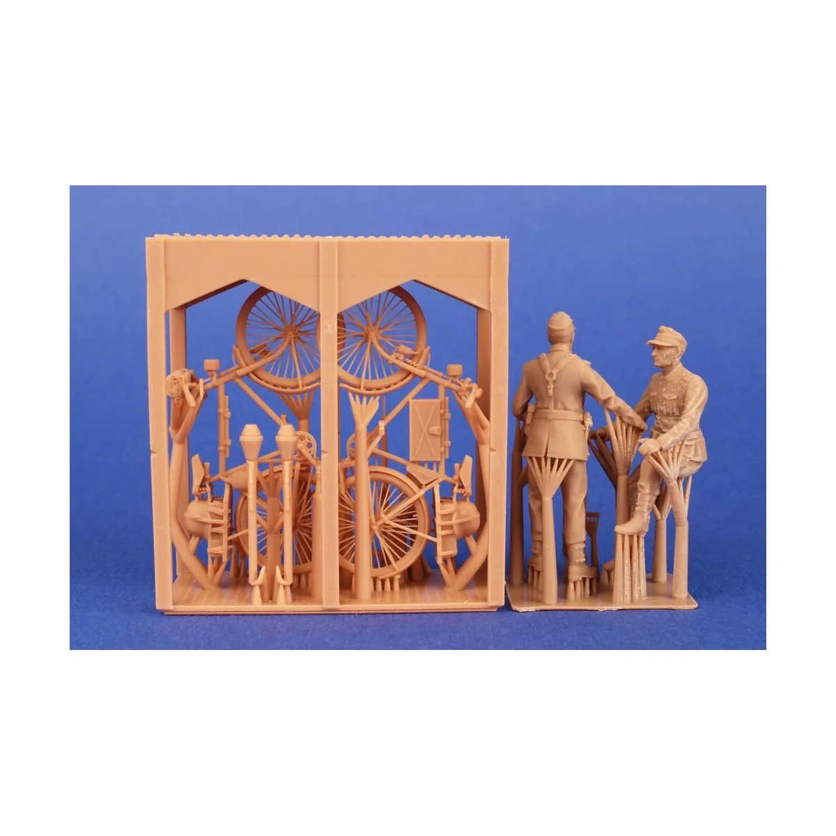 Wehrmacht Soldiers with Military Bicycles - CMK 129-F48406