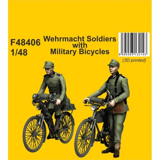 Wehrmacht Soldiers with Military Bicycles, 1/48 - CMK 129-F48406