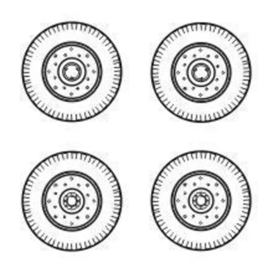 Chevrolet C.15A wheels small type 9x16 (Firestone), 1/72 - CMK 129-... Chevrolet C.15A wheels small type 9x16 (Firestone), 1/72 - CMK 129-...