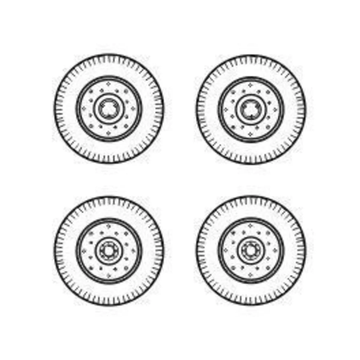 Chevrolet C.15A wheels small type 9x16 (Firestone), 1/72 - CMK 129-... Chevrolet C.15A wheels small type 9x16 (Firestone), 1/72 - CMK 129-...