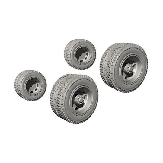 Biber Trailer Wheels f.Secial Armour kit, 1/72 - CMK 129-B72102
