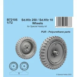 Sd.Kfz 250 / Sd.Kfz 10 Wheels 1/72 - CMK 129-B72105