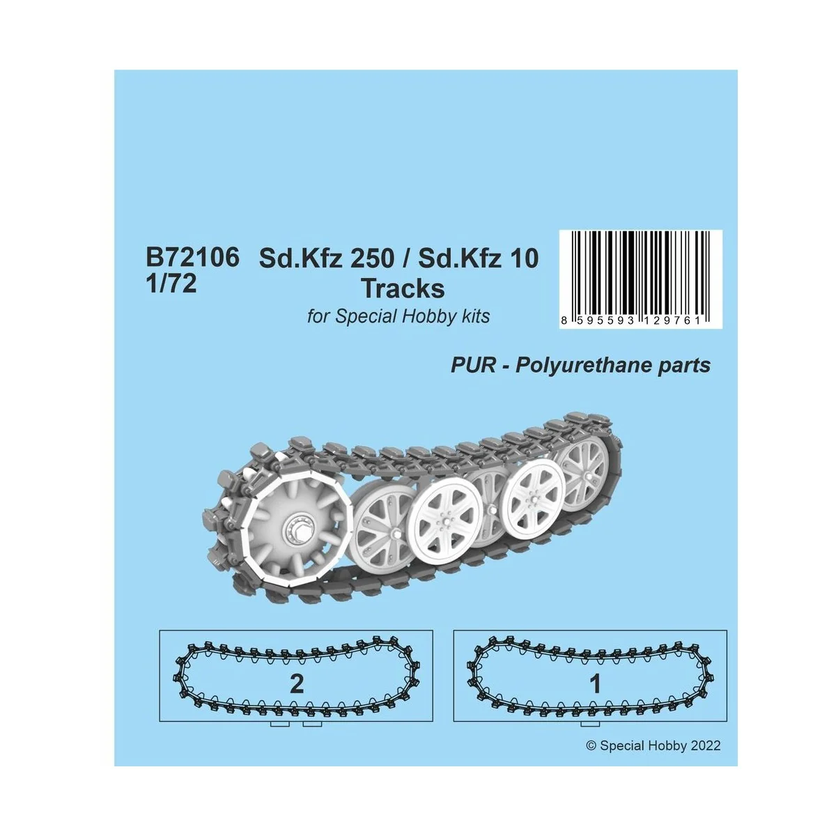 Sd.Kfz 250 Tracks - CMK 129-B72106