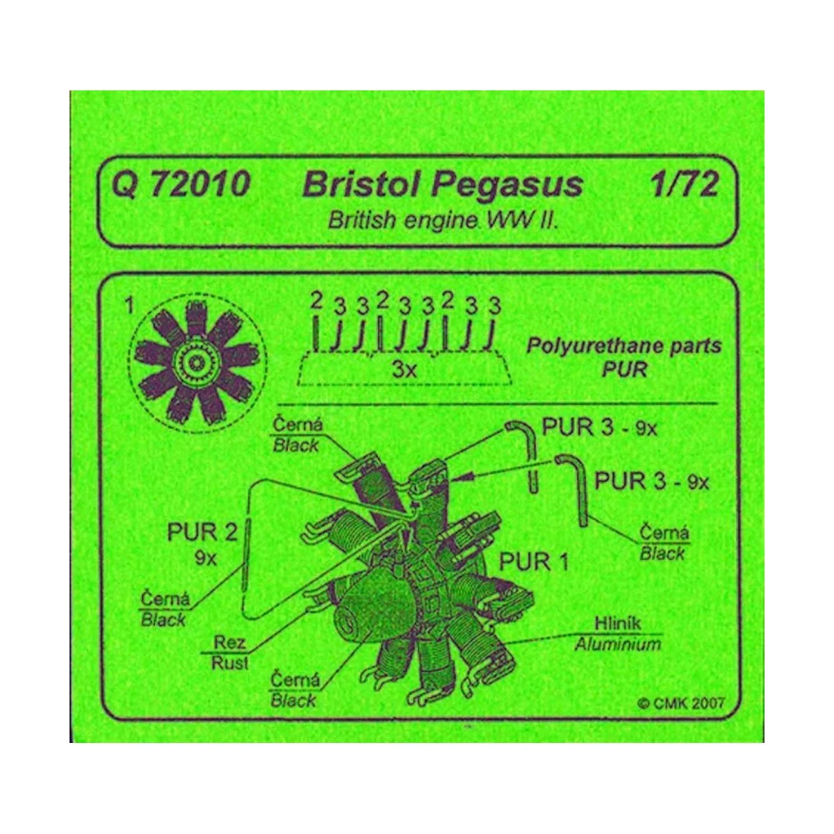 Bristol Pegasus British engine - CMK 129-Q72010
